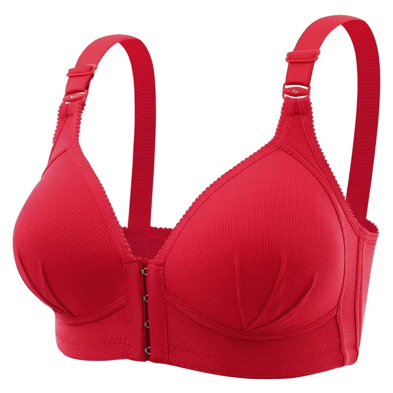 New Front Button Breastfeeding Bra without Steel Ring Thin Size Comfortable and Traceless Pregnant Women'S Bra