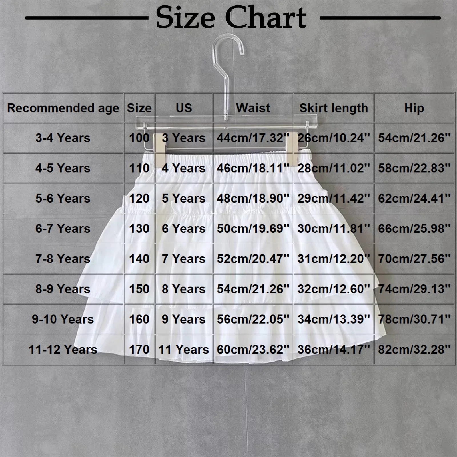Mini Skirts for Girls, Solid Color Ruffle Tiered Elastic Waist Casual Short Cute Skirt Skater Skirt for Women Black 5Y