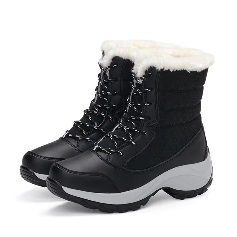 Snow Boots for Women Platform Shoes Boots Plush Keep Warm Women'S Thigh High Boots Winter Ankle Boots Comfortable Walking Shoes