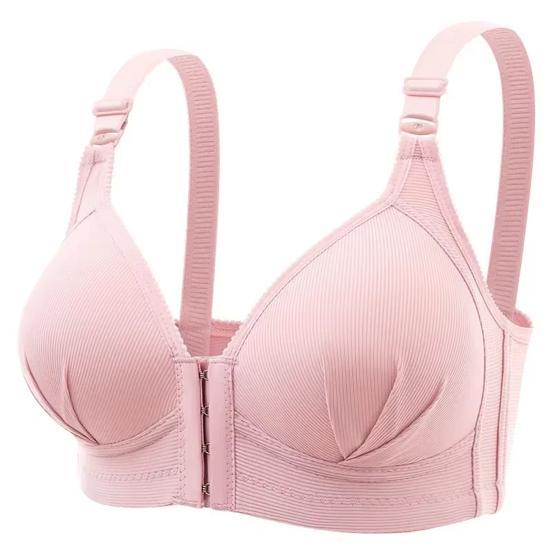 New Front Button Breastfeeding Bra without Steel Ring Thin Size Comfortable and Traceless Pregnant Women'S Bra