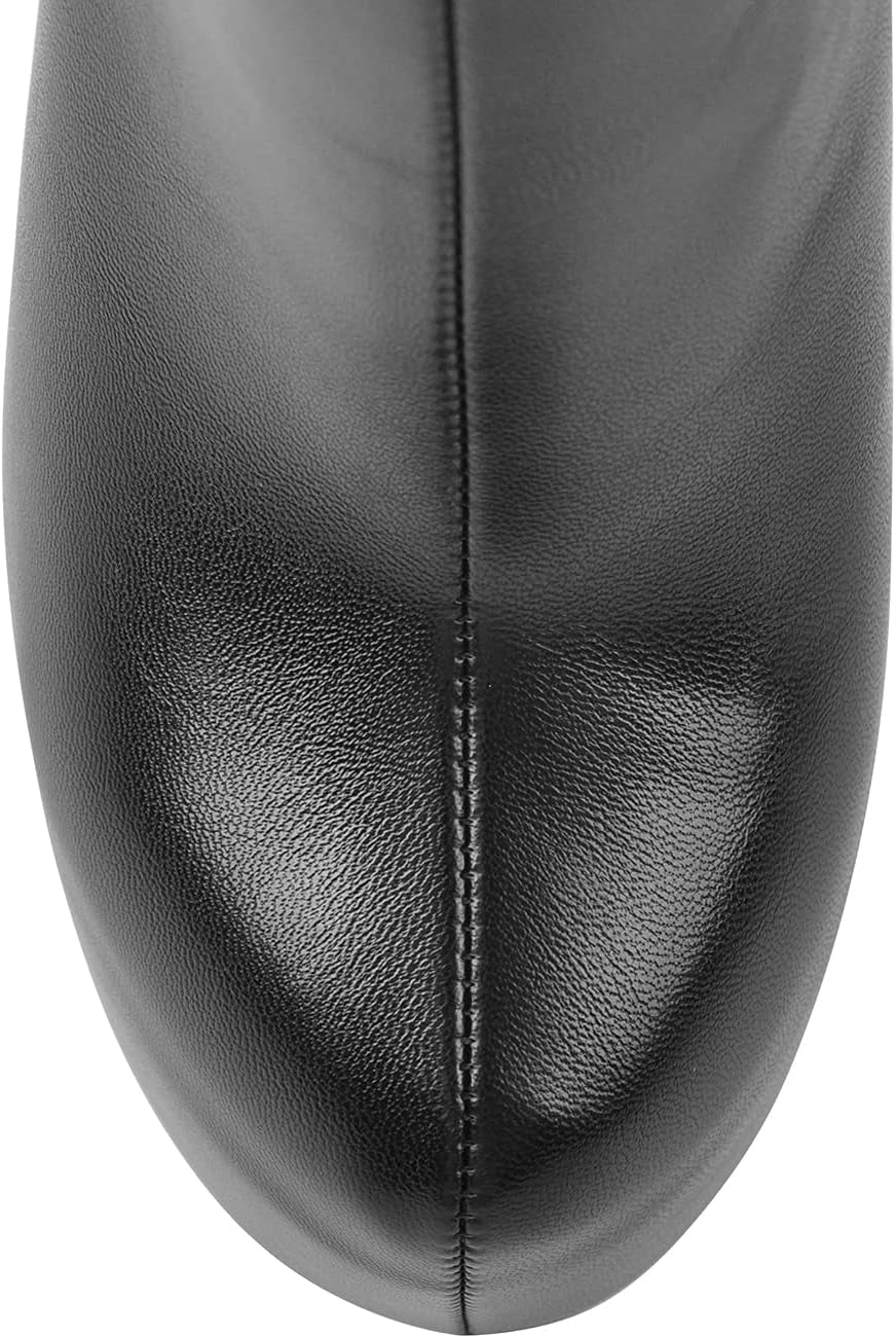 Women'S over the Knee High Boots Platform Stiletto Heeled Booties with Zipper