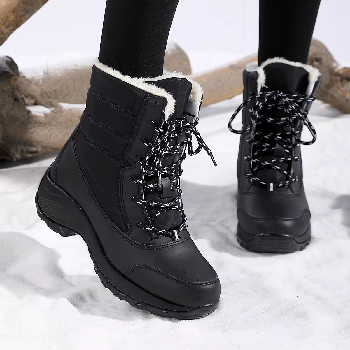 Snow Boots for Women Platform Shoes Boots Plush Keep Warm Women'S Thigh High Boots Winter Ankle Boots Comfortable Walking Shoes