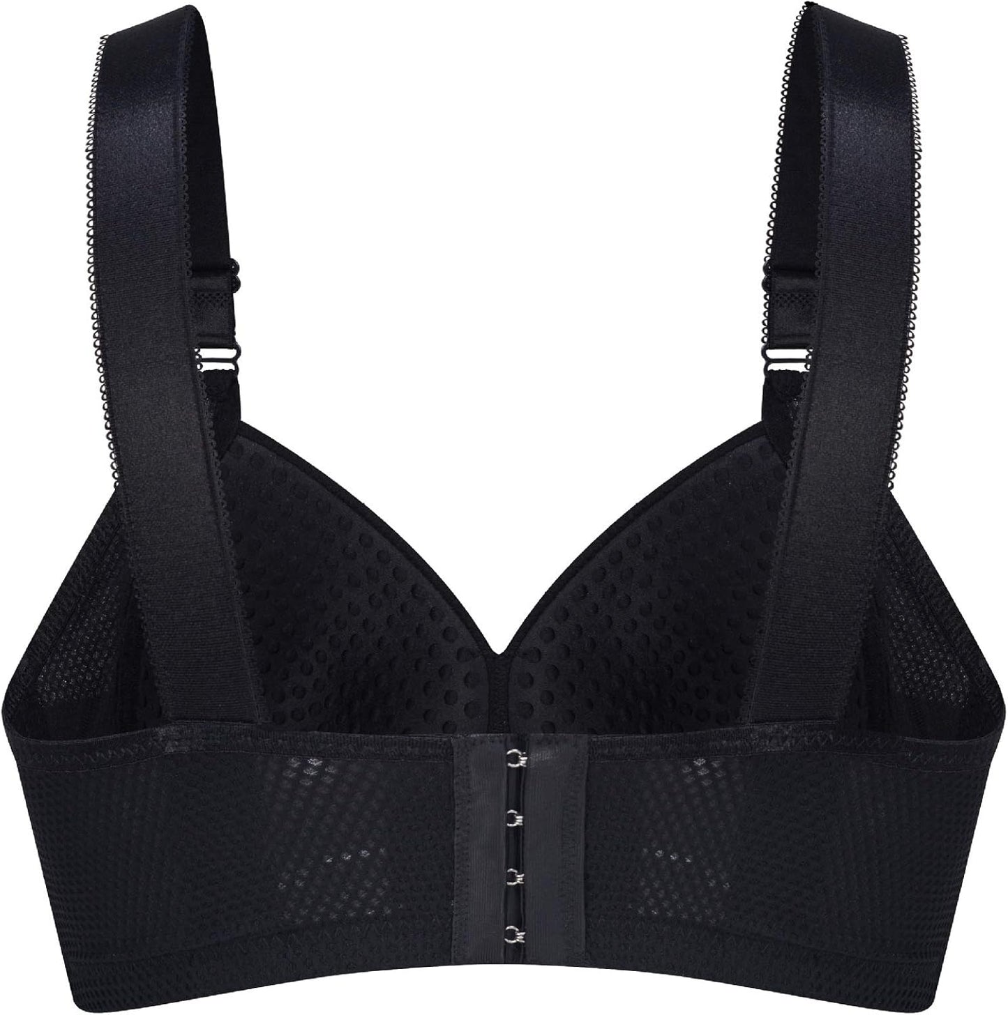 Everyday Bra for Women Full Coverage Compression Bra No Underwire Lace Unlined Bras Lightly Padded Bras