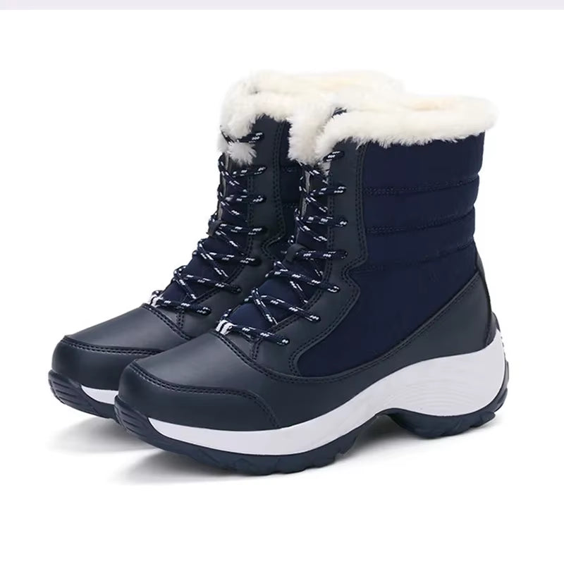 Snow Boots for Women Platform Shoes Boots Plush Keep Warm Women'S Thigh High Boots Winter Ankle Boots Comfortable Walking Shoes