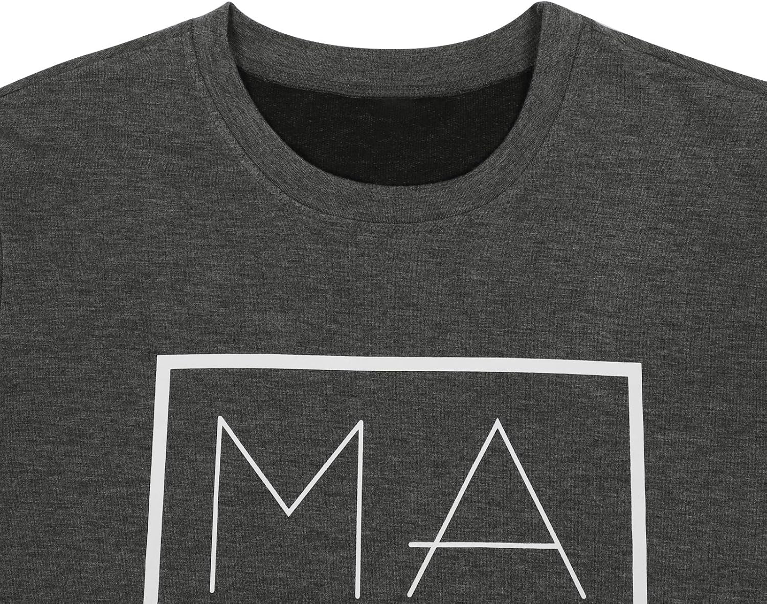 Mama Sweatshirt Women Mama Letter Print Graphic T Shirt Long Sleeve Casual Fashion Pullover Tops Dark Grey