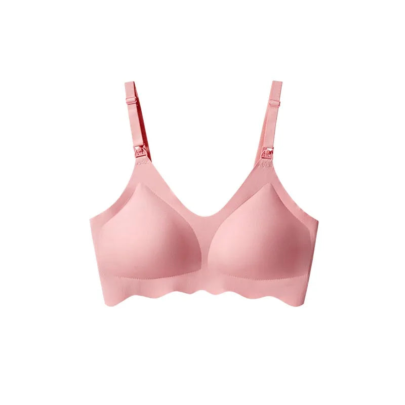 New Traceless Women'S Comfortable and Breathable Ultra Thin Breastfeeding Bra Detachable Breastfeeding Bra