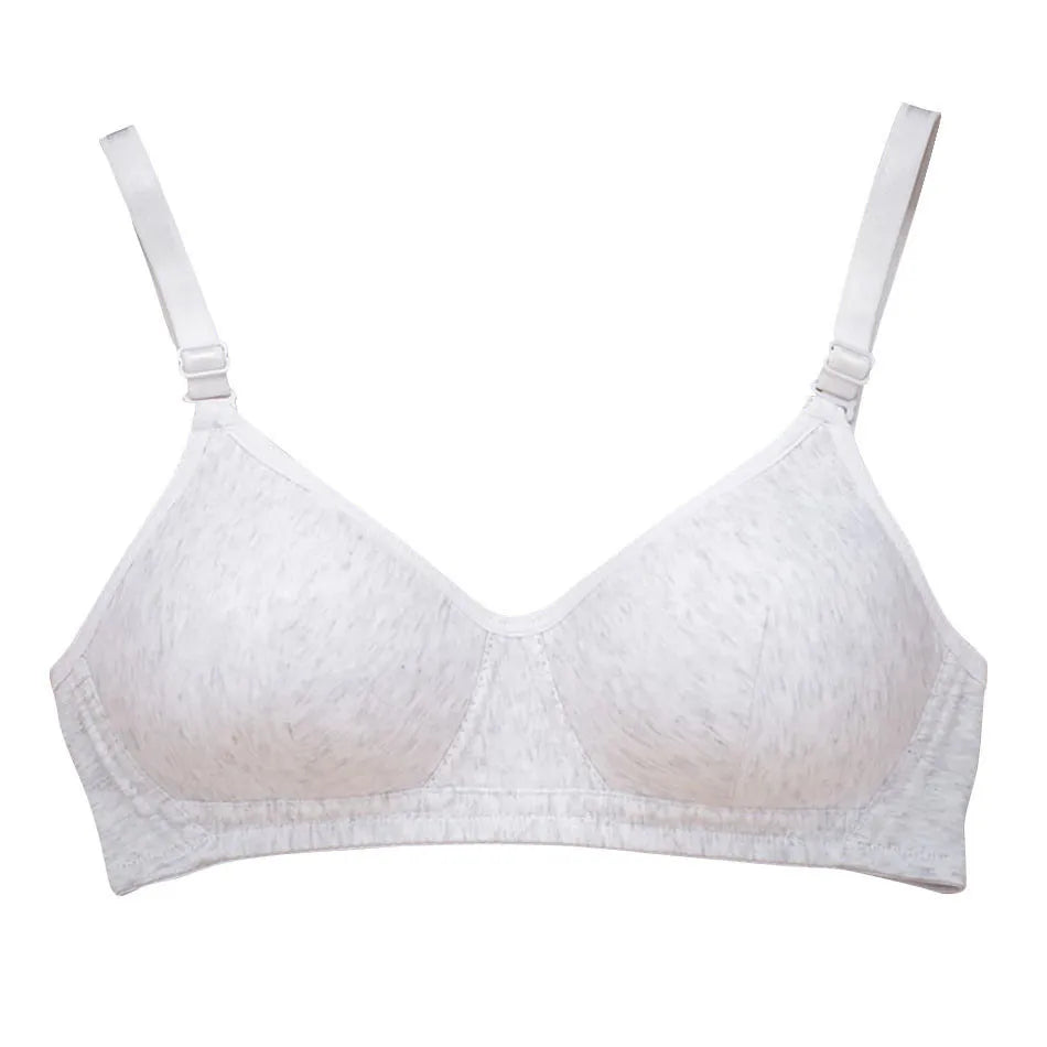 Girls Developmental Underwear Pure Cotton without Steel Ring Detachable Shoulder Strap Girls Bra Soft and Comfortable Bra