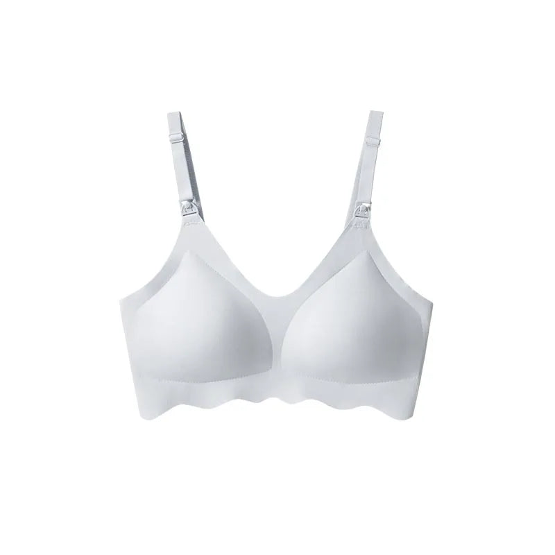 New Traceless Women'S Comfortable and Breathable Ultra Thin Breastfeeding Bra Detachable Breastfeeding Bra