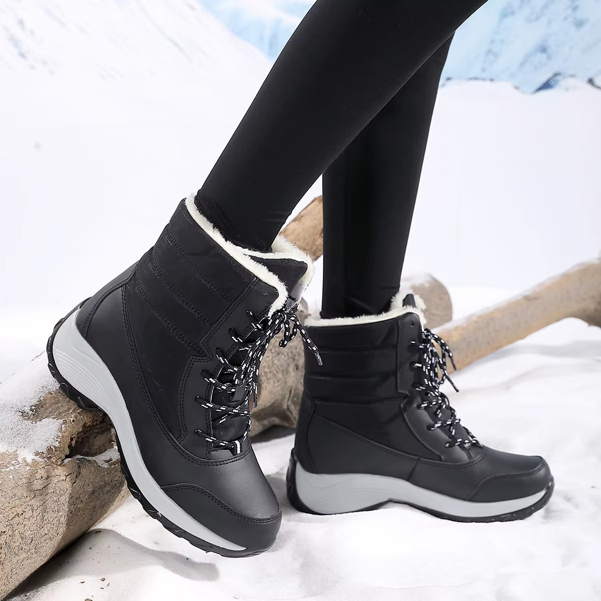 Snow Boots for Women Platform Shoes Boots Plush Keep Warm Women'S Thigh High Boots Winter Ankle Boots Comfortable Walking Shoes